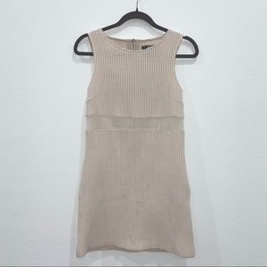 ABS | Cream/Tan Mini Dress